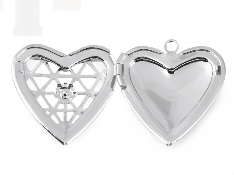 Medailon szív szelence Medál-, bross