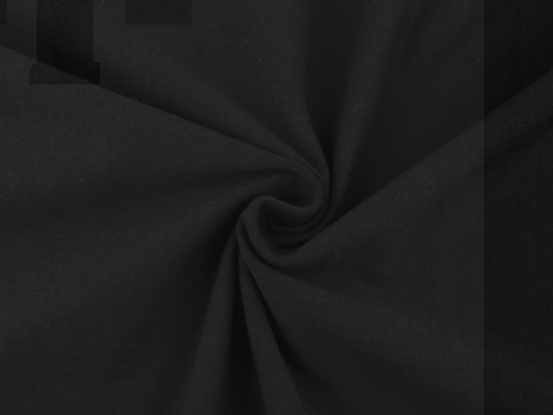 Elasztikus pamutszövet - Fekete Pamut, gyapjú, krepp