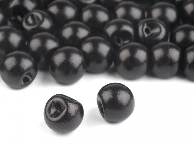 Felvarrható gyöngy fekete 20 db/csomag Gyöngy-,gyöngyfűző