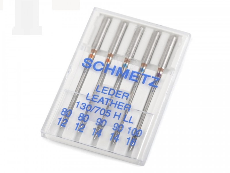   Schmetz bőr háztartási varrógéptű - 5 db/csomag Varrógéptű-, tű, varrókészlet