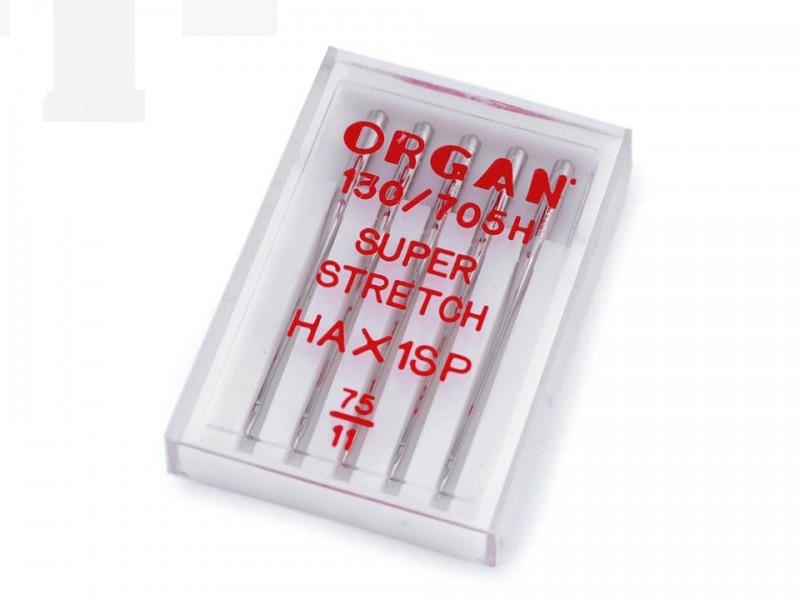   Organ háztartási varrógéptű Super stretch - 5 db/csomag Varrógéptű-, tű, varrókészlet