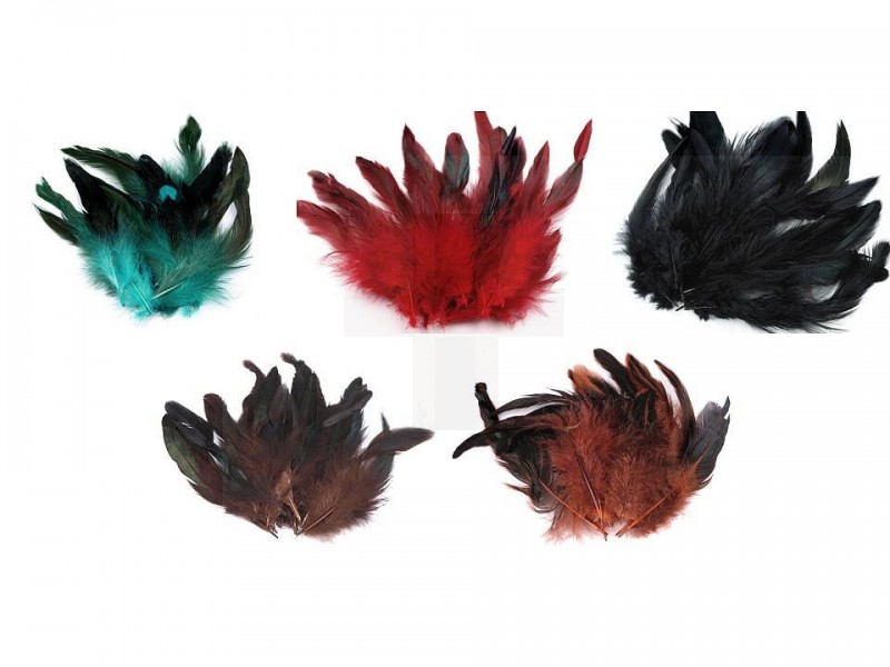 Tyúk toll színezett - 20 db/csomag Tyúk toll színezett - 20 db/csomag