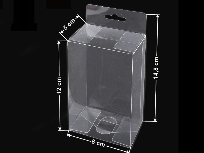 Műanyag doboz akasztóval - 10 db/csomag