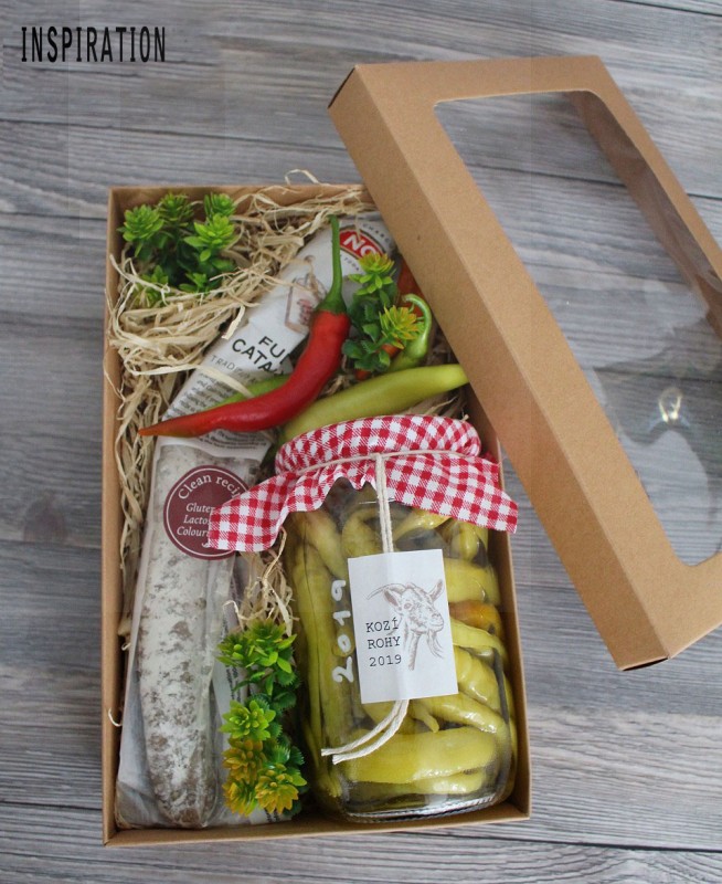 Papír doboz szalaggal - 15,5 x 25,5 cm Ajándék csomagolás