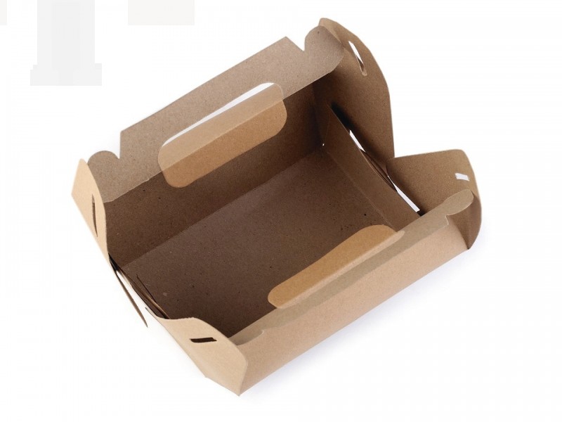 Papírdoboz natural füllel Ajándék csomagolás