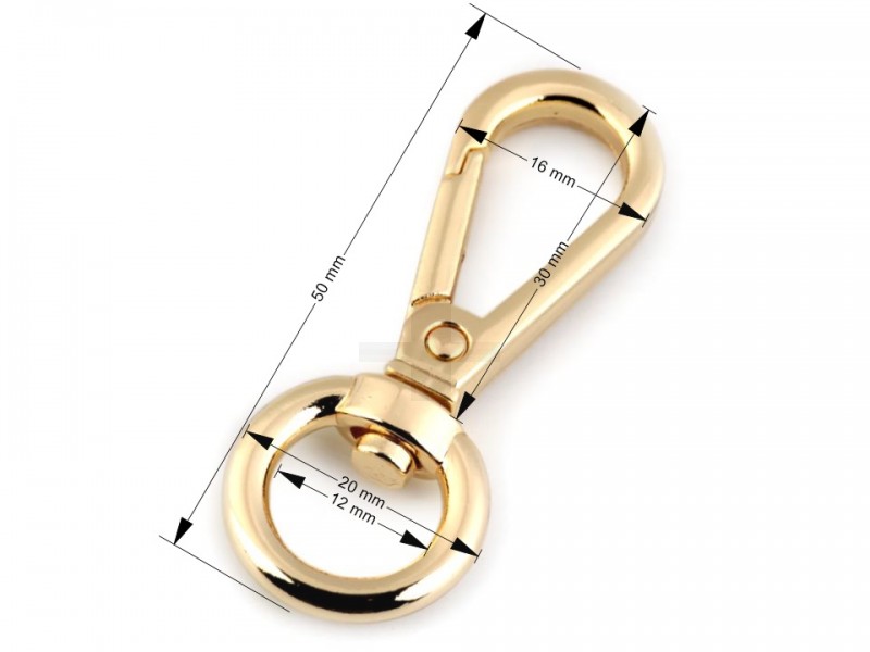 Fém karabiner 12 mm