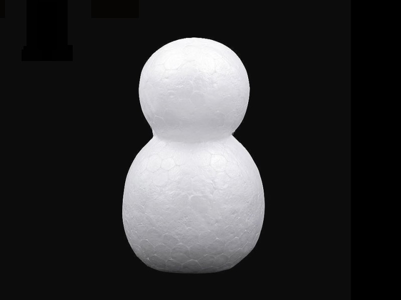 Hungarocell hóember - 14 cm Hungarocell,műanyag kellék