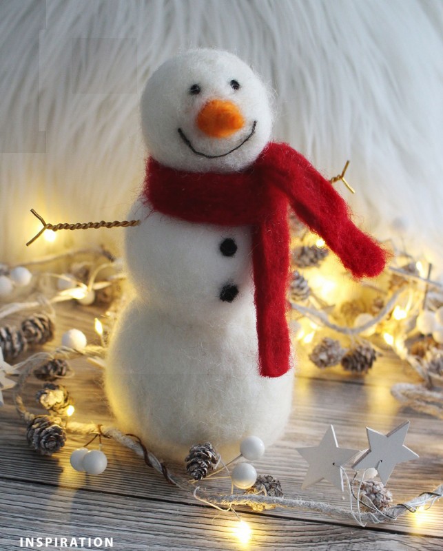 Hungarocell hóember - 14 cm Hungarocell,műanyag kellék