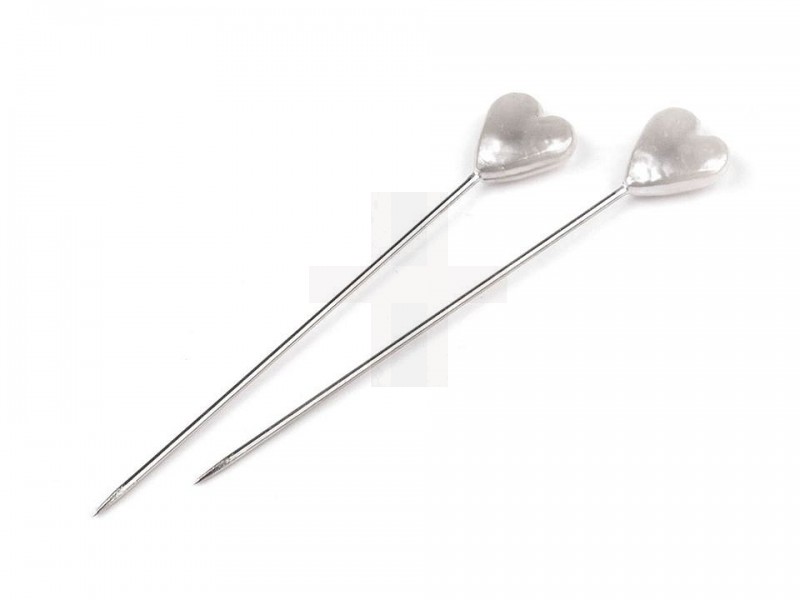 Gombostű szív alakú - 24 db Varrógéptű-, tű, varrókészlet