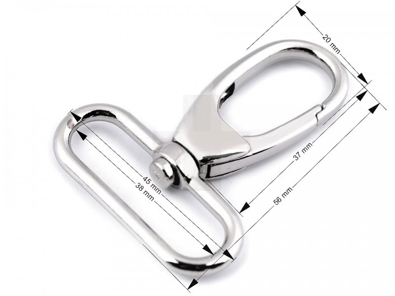 Fém karabiner - 38 mm