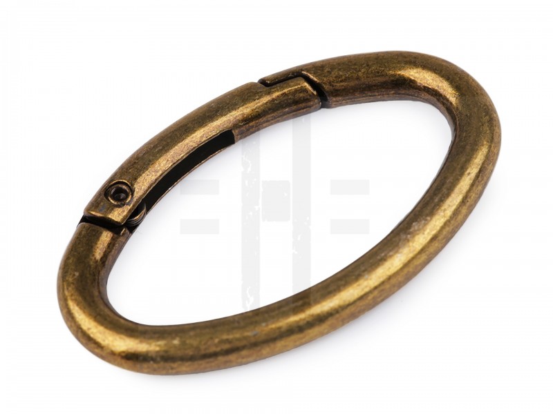 Ovális karabiner táskára Fém rövidárú