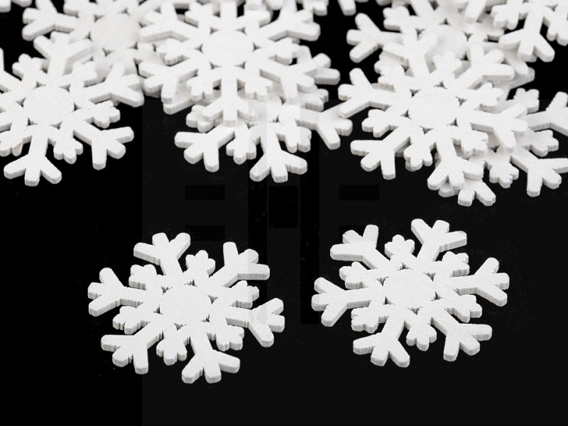 Fa hópehely - 20 db/csomag Karácsonyfa díszités Fa hópehely - 20 db/csomag Karácsonyfa díszités