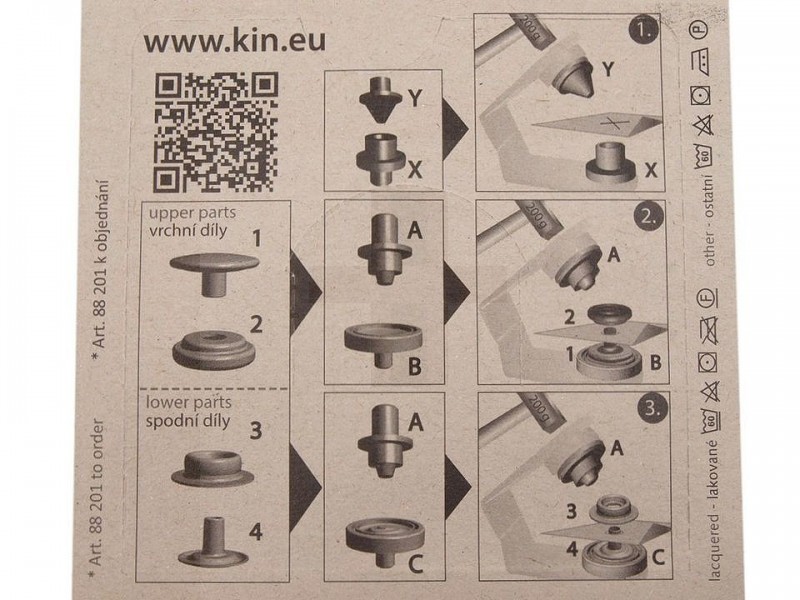 Beüthető patent - 10 db/csomag Fém rövidárú