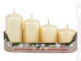 Adventi gyertya szett - 4 db Gyertya,illatosító,lámpa