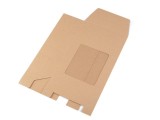Papírdoboz natural ablakkal - 10 db/csomag Doboz,zsákocska