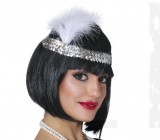 Flitteres tollas fejpánt Álarc, Fejdísz, Kellék