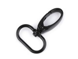   Fém karabiner 25 mm - Fekete Fém rövidárú