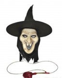 Boszorkány álarc művérrel Halloween