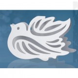    Ültető kártya galamb formában - 10 db/csomag Esküvői díszítés