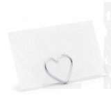    Ültető kártya tartó szív forma - 10 db/csomag Esküvői díszítés