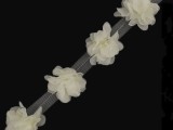 Paszomány virág tüllön - 9 méter