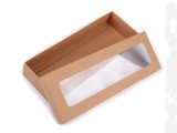     Papírdoboz átlátszó 10,5x30 cm - 5 db/csomag Ajándék csomagolás