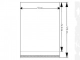 PP ragasztócsíkos celofán tasak 13x14,5cm- 100 db Ajándék csomagolás