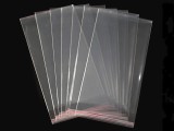 PP ragasztócsíkos celofán tasak 20x50 cm - 100 db Ajándék csomagolás