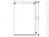 PP ragasztócsíkos celofán tasak 24x39  cm - 100 db Papir,celofán,fólia