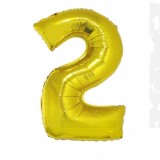 Óriás szám fólia lufi - 102 cm Szilveszter