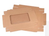 Papir doboz ablakkal - 4 db/csomag Ajándék csomagolás