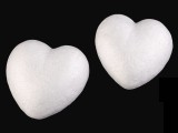 Szív Ø8 cm hungarocell - 20 db Esküvői díszítés