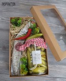 Papír doboz szalaggal - 15,5 x 25,5 cm Ajándék csomagolás