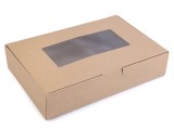 Papírdoboz átlátszó ablakkal - 10 db/csomag Doboz,zsákocska