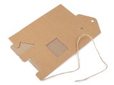 Papírdoboz natural ablakkal - 10 db/csomag