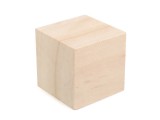  Fa kocka 4x4 cm - 10 db/csomag Fa,üveg dísz-, kellék