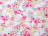       Pamut anyag - Virágos Pamut, gyapjú, krepp