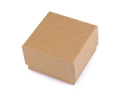 Doboz természetes - 7x7cm Ékszerdoboz, tárolás
