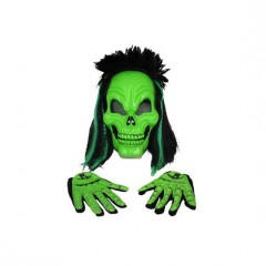 Álarc és kesztyű szett foszforeszkáló Halloween