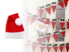 Mini karácsonyi sapka - 5 db/csomag Dekoráció