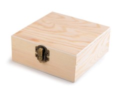 Fadoboz díszíthető - 12 x 12 cm Ékszerdoboz, tárolás