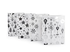 Ajándék táska karácsonyi kicsi méretű - 4 db/csomag Ajándék csomagolás