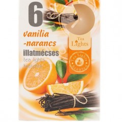 Illatmécses 6 db - Vanilia-narancs Gyertya,illatosító,lámpa