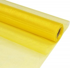    Dekor organza 10 méter - Sárga Dekorációs szövet