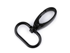   Fém karabiner 25 mm - Fekete 