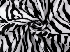 Zebra mintás szörme imitáció 