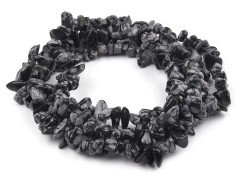 Ásványi töredék Obsidián pehely szilonon - 85 cm Gyöngy-,gyöngyfűző