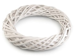 Fonott koszorú 34 cm - Sötétszürke koszoru