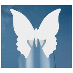    Ültető kártya pohárra pillangó - 10 db/csomag Esküvői díszítés