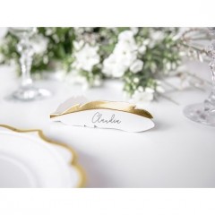    Ültető kártya toll formában - 10 db/csomag Esküvői díszítés